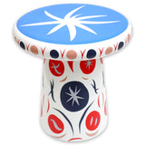 A-H41/04Gd1 T-Table Glossy White With Graphic - Dance - Bosa