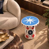 A-H41/04Gd1 T-Table Glossy White With Graphic - Dance - Bosa (view 2)