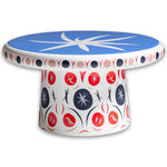 A-H53/04Gd1 T-Table Maxi, Glossy White, Graphics "Danza"