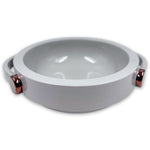 Sb-160/12+04/80 Jarro Centerpiece In Glossy Cashmere With Glossy Copper Details - Bosa
