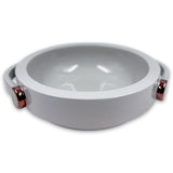 Sb-160/12+04/80 Jarro Centerpiece In Glossy Cashmere With Glossy Copper Details - Bosa