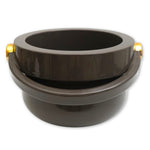 Sb-162/55+04/80 Jarra Centerpiece 1. Glossy Mud Brown And Glossy Copper Details - Bosa