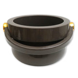 Sb-162/55+04/80 Jarra Centerpiece 1. Glossy Mud Brown And Glossy Copper Details - Bosa