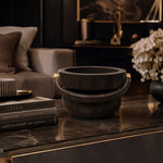 Sb-162/55+04/80 Jarra Centerpiece 1. Glossy Mud Brown And Glossy Copper Details - Bosa (view 2)