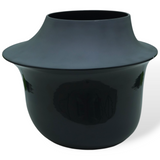 Isole Flower Pot 1.Glossy Warm Grey And Satin To