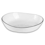 Salt Bowl White With Black Rim
