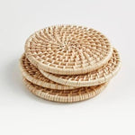 ARTESIA NATURAL COASTERS, SET OF 4