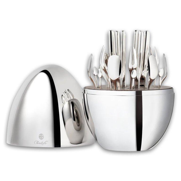 Mood Party Silver-Plated Flatware Set For 6 People (24 Pieces )
