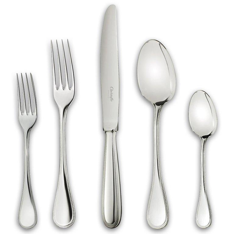 Perles 2 Stainless Steel Flatware Set Of 12 People ( 75 Pieces )