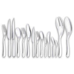 Infini Silver Flatware Set For 6 People ( 76 Pieces ) With 3 Free Drawers