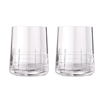 Graphik Set of 2 crystal water goblets