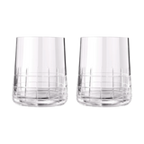 Graphik Set of 2 crystal water goblets