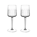 Graphik Set of 2 crystal water glasses