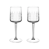 Graphik Set of 2 crystal water glasses