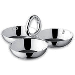 Three Part Server Small Size Vertigo Silver Plated