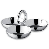 Three Part Server Small Size Vertigo Silver Plated