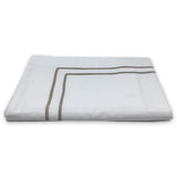 Grace 300Tc Cotton Satin Duvet Cover King Size Natural White / Pergamena