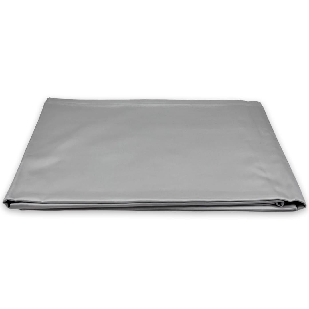 Plaza Cotton Satin 300Tc Bottom Sheet Flat King Size-Icenso White