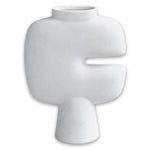Tribal Vase Medio Bone White