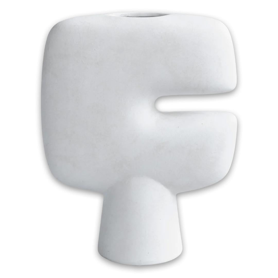 Tribal Vase Mini Bone White