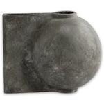 Vase - Offset Vase, Mini - Dark Grey