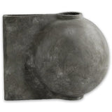 Vase - Offset Vase, Mini - Dark Grey