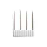 Tube Candle Holder Big - Bone White