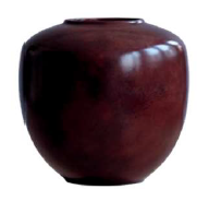 SUNAO VASE MEDIO - MAROON