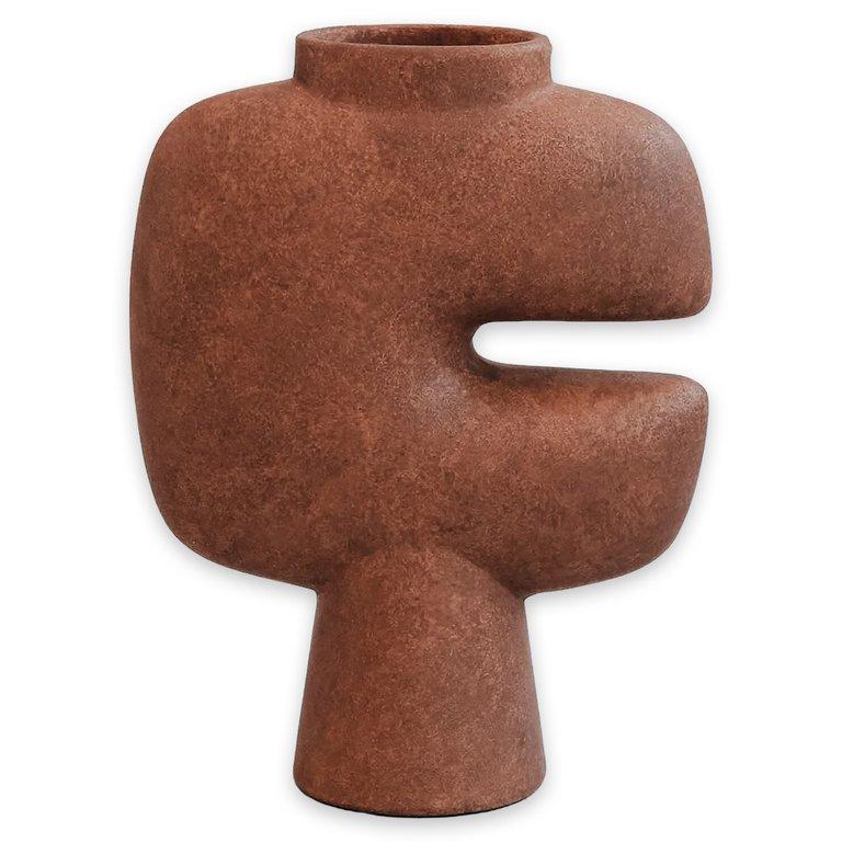 Tribal Vase Medio Terracotta