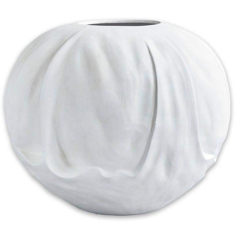 245049 Orimono Vase, Medio - Bone White
