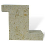 Brick Candle Holder, Tall - Limestone