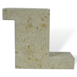 Brick Candle Holder, Tall - Limestone