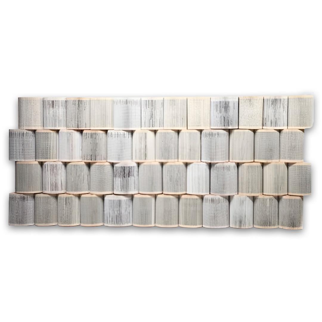 Wall Installation With Books On Copper