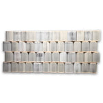 Wall Installation With Books On Copper