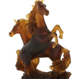 Two Horse Cavalcade Sculpture