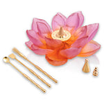 Lotus Garden Incense Holder Amber-Rose