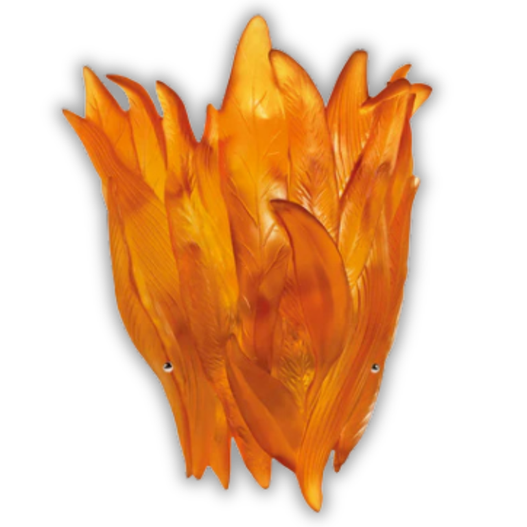 Vegetal Sconce In Amber