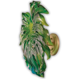 Small Long-Fixture Monstera Wall Leaf In Green By Emilio Robba