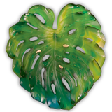 Small Short-Fixture Monstera Wall Leaf In Green By Emilio Robba