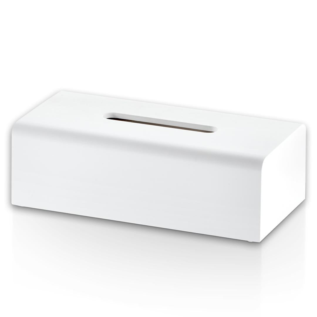 Stone Kb Tissue Box - White Matt