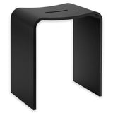 Stone Stool Bath & Shower Stool - Black Matt