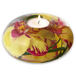 Yellow Fuchsia Phalaenopsis T Light Disk