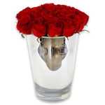 Roses In Conical Vase 11H