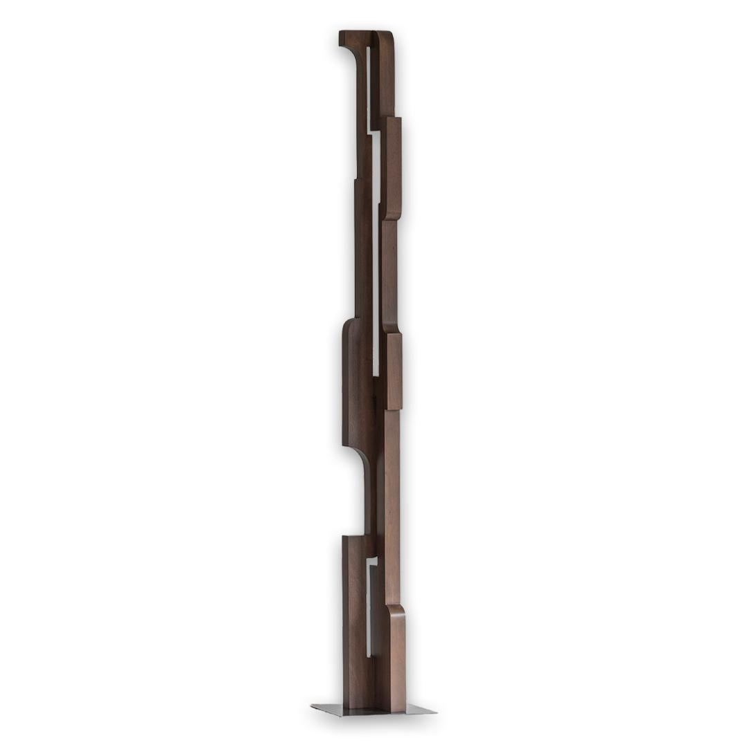 Zuil Sculpture -  Varnished Mahogany