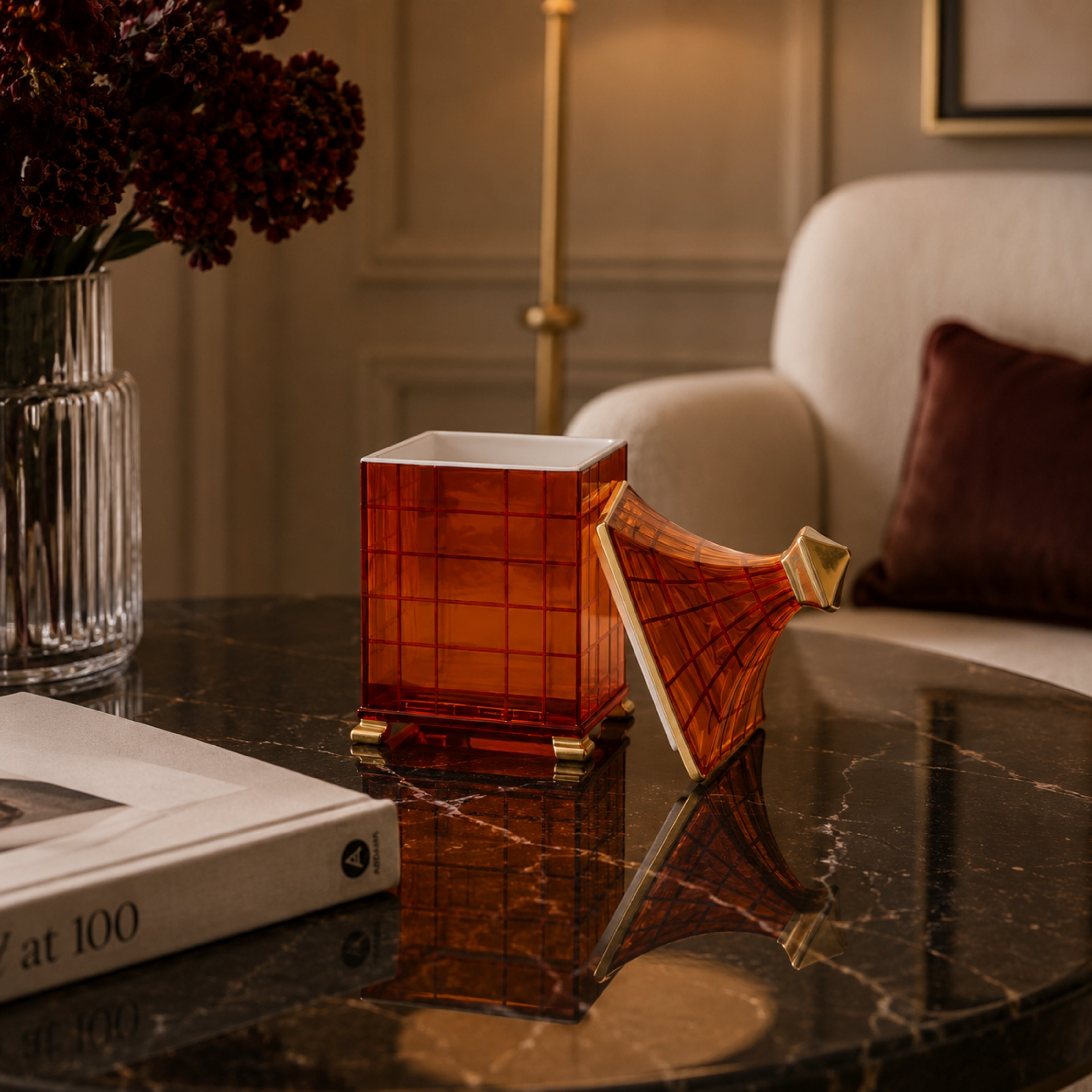 Tartan Pagoda Candle - Etro (view 2)