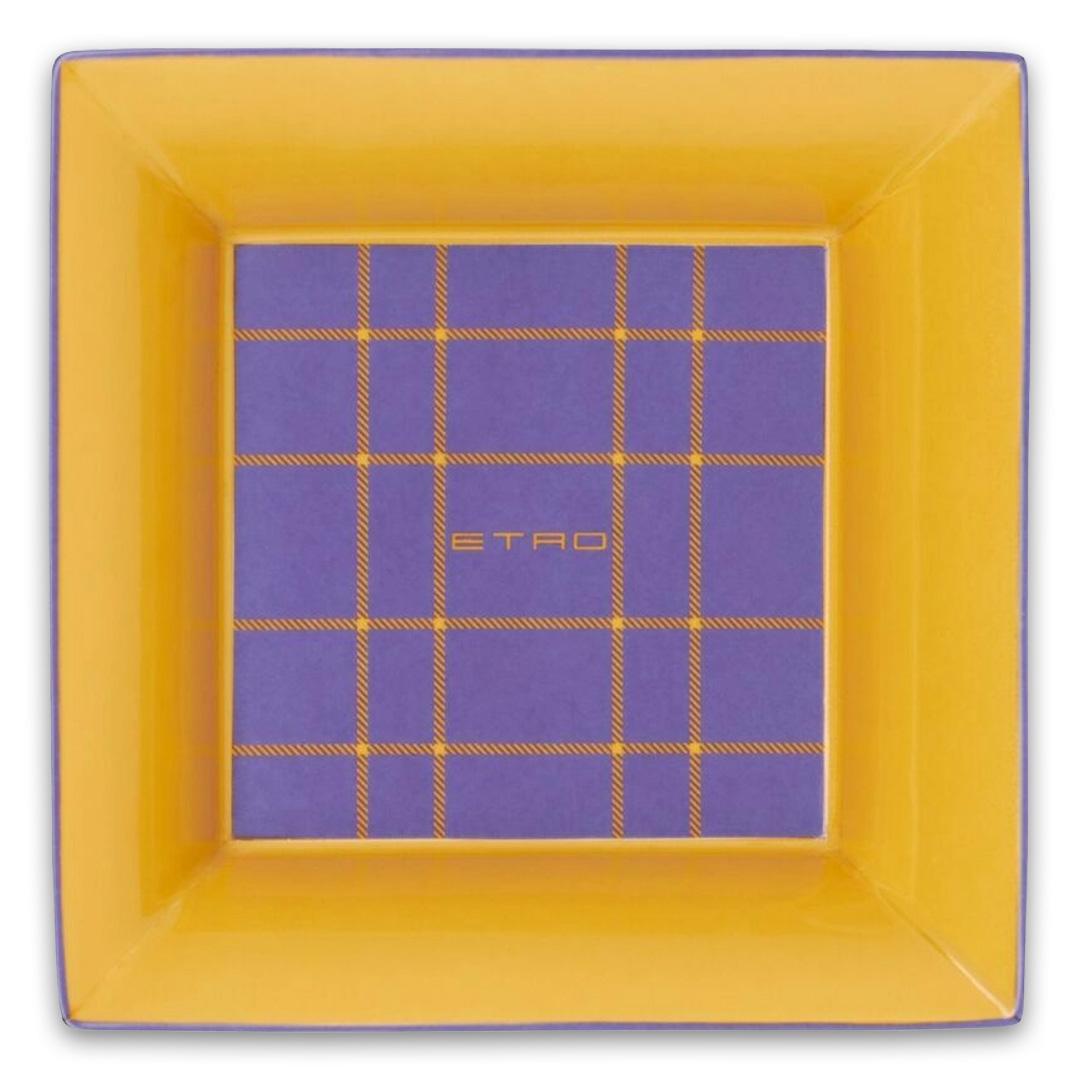 Tartan Tray-Yellow - Etro
