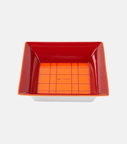 Tartan Tray-Red - Etro