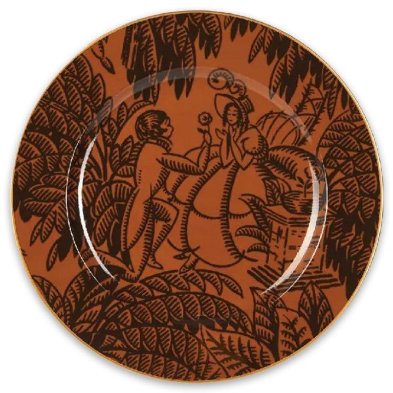 Amanti Round Decorative Plate 2 Pc Set - Etro