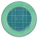 Tartan Round Decorative Plate 2 Pc Set-Green - Etro