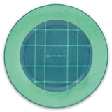 Tartan Round Decorative Plate 2 Pc Set-Green - Etro
